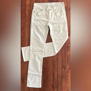 J. Crew Matchstick White Jeans Size 27R